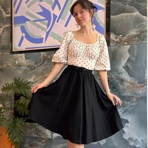 Vixen Black and White Swing Dress